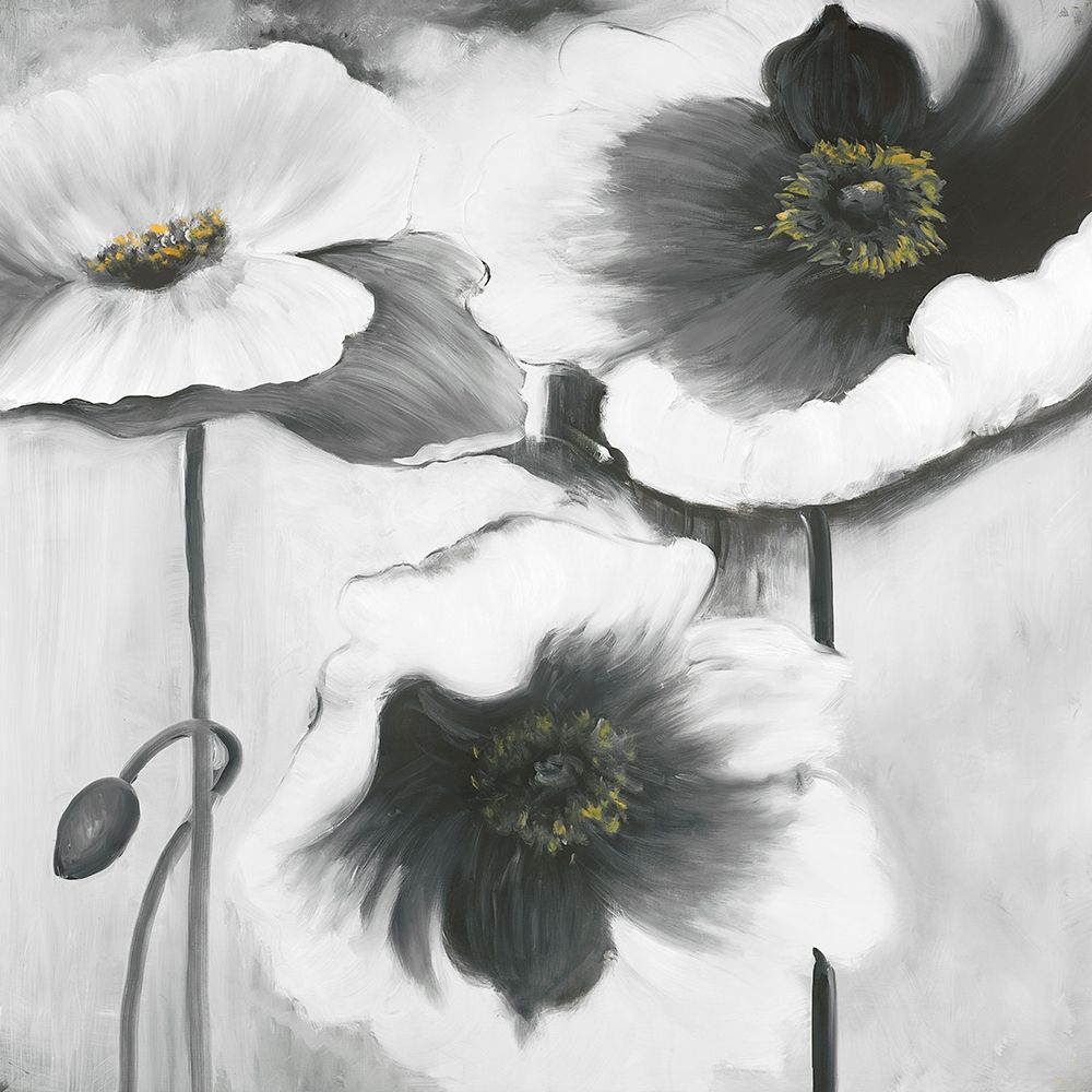 BLACK AND WHITE FLOWERS art print by Atelier B Art Studio for $57.95 CAD