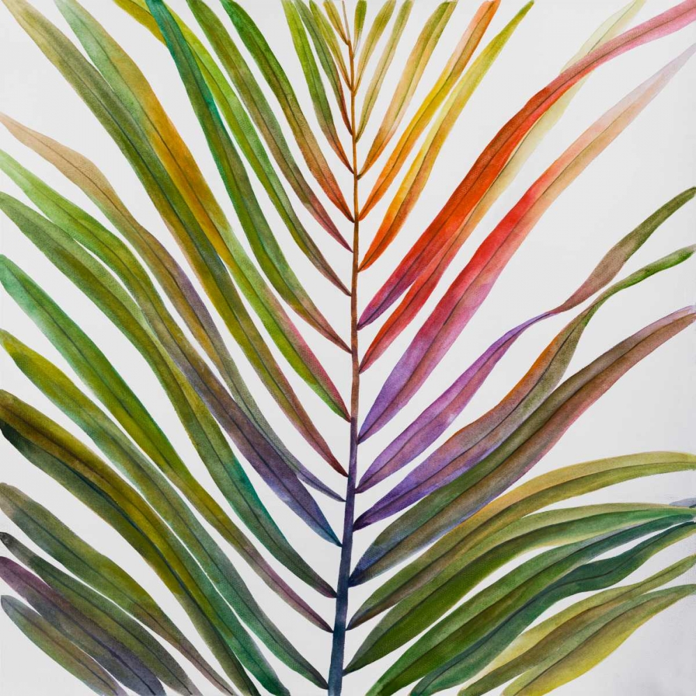Watercolor Tropical Palm Leave art print by Atelier B Art Studio for $57.95 CAD