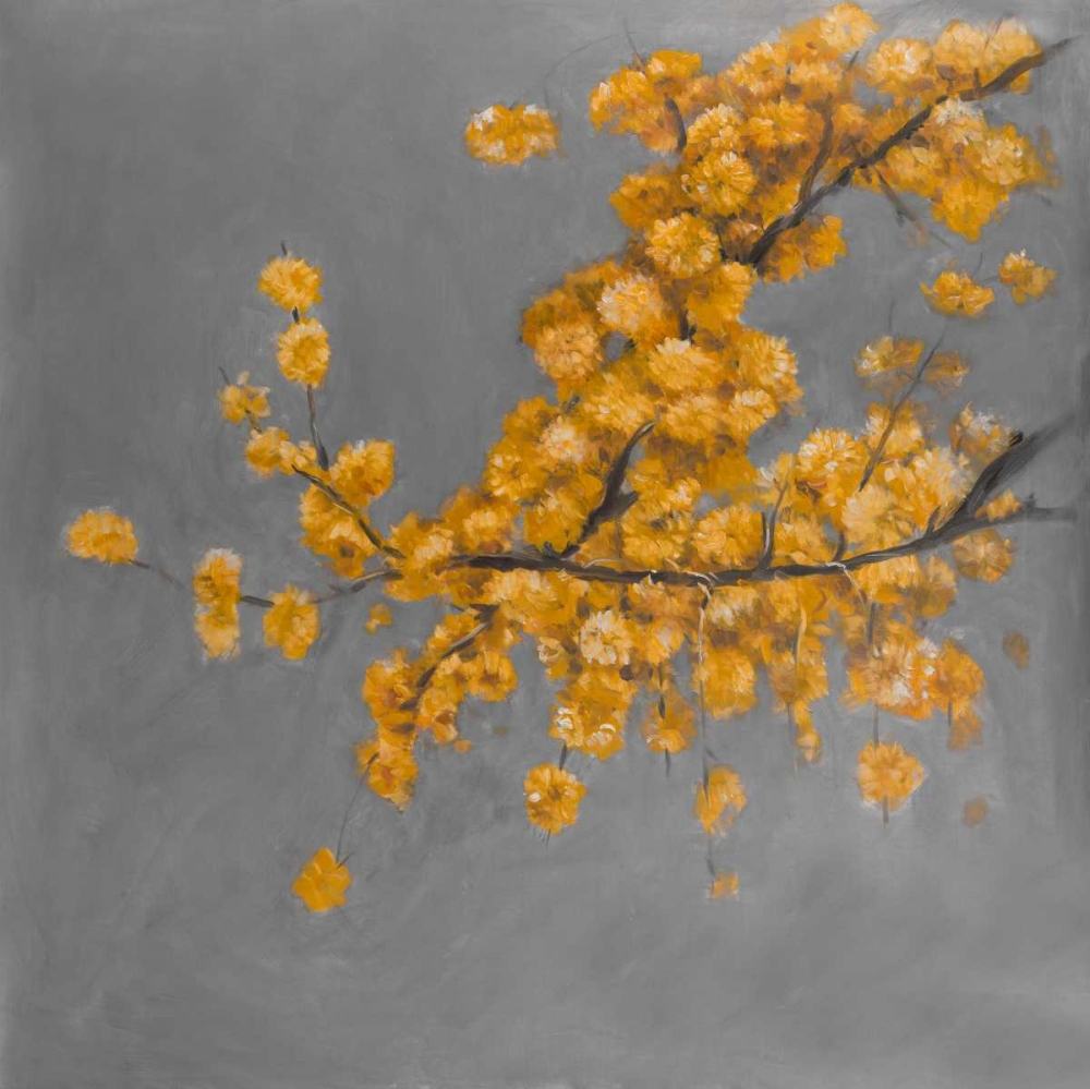 Golden Wattle Plant with Pugg Ball Flowers art print by Atelier B Art Studio for $57.95 CAD