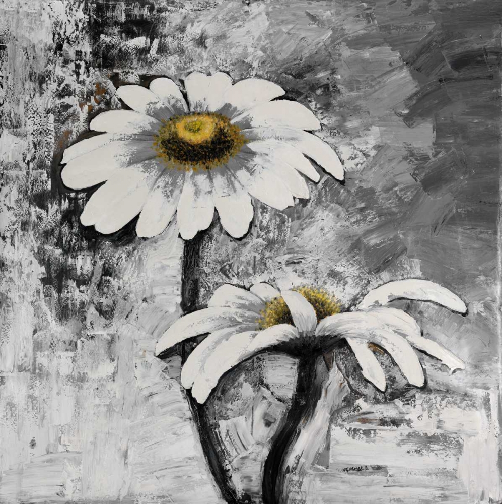 Abstract Daisies Flowers art print by Atelier B Art Studio for $57.95 CAD