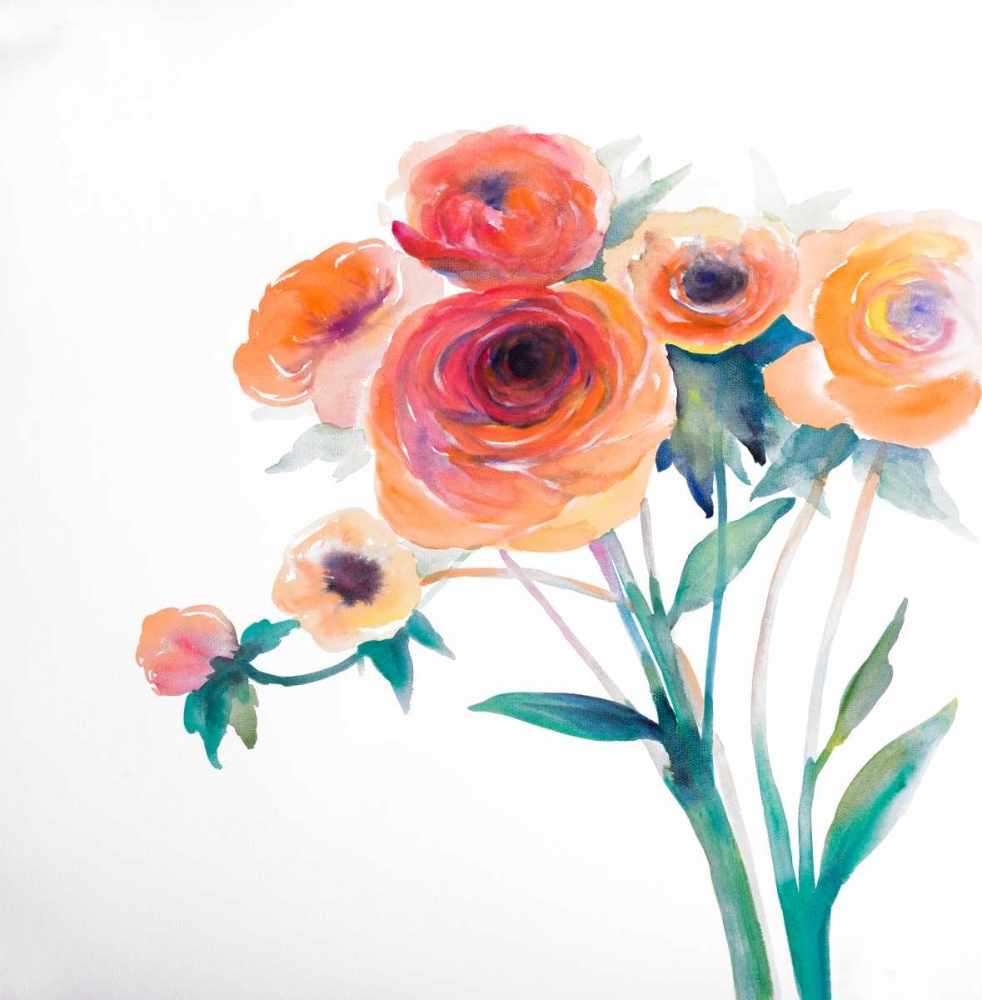 Watercolor Flowers art print by Atelier B Art Studio for $57.95 CAD