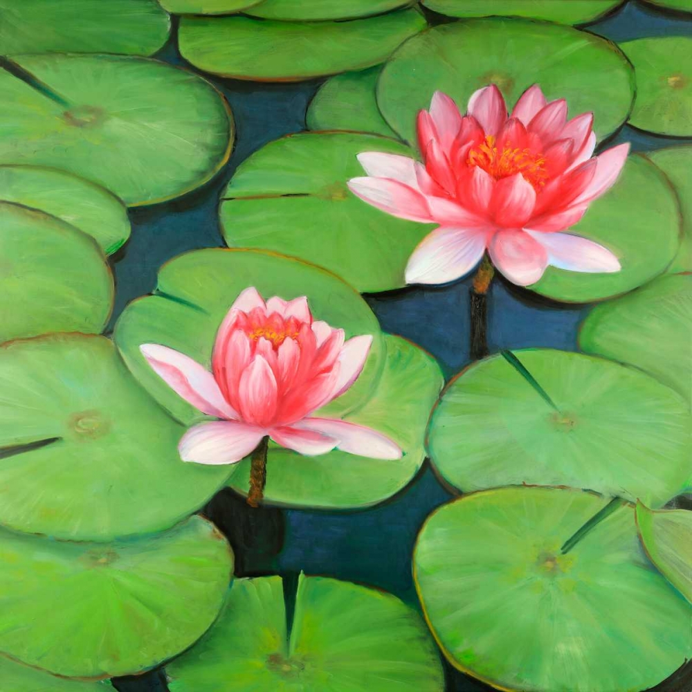 Lotus Flowers in a Swamp art print by Atelier B Art Studio for $57.95 CAD