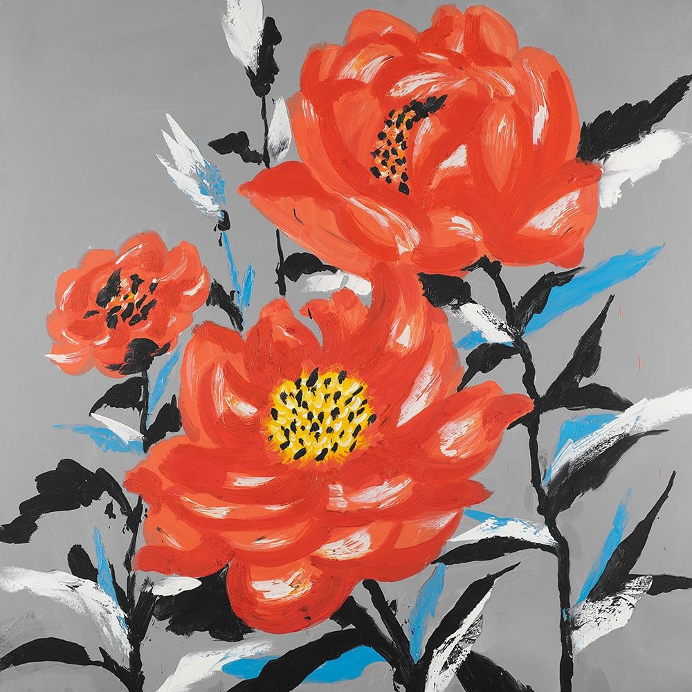 THREE PINK FLOWERS art print by Atelier B Art Studio for $57.95 CAD