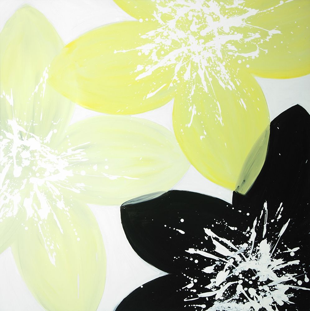 YELLOW FLOWERS WITH WHITE CENTER art print by Atelier B Art Studio for $57.95 CAD
