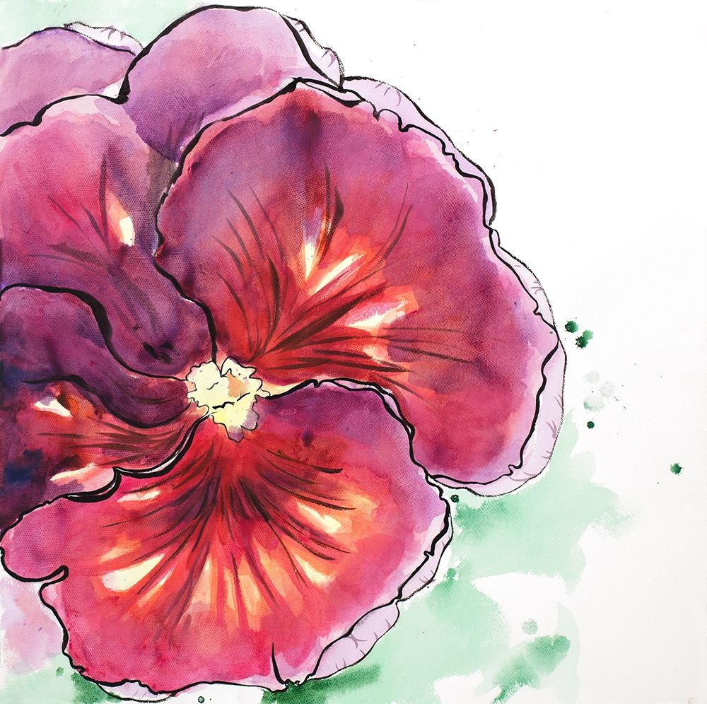 BLOSSOMING ORCHID WITH WAVY PETALS art print by Atelier B Art Studio for $57.95 CAD