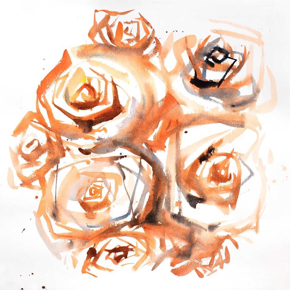 SEPIA STYLE ABSTRACT ROSES BUNDLE art print by Atelier B Art Studio for $57.95 CAD
