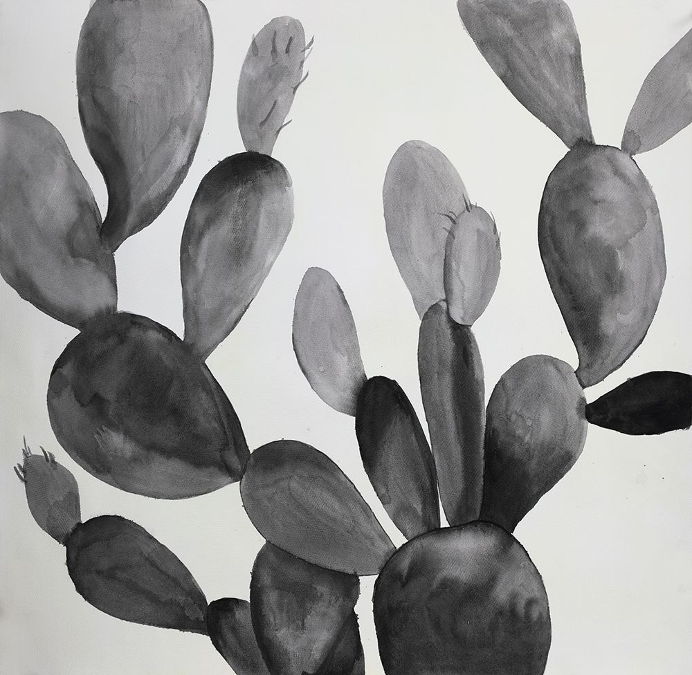 GRAYSCALE CACTUS art print by Atelier B Art Studio for $57.95 CAD