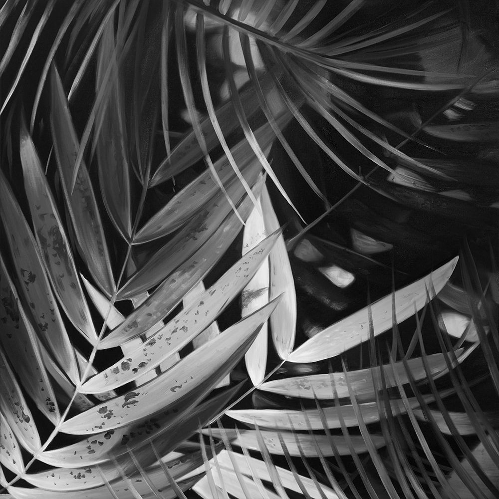 MONOCHROME TROPICALS LEAVES art print by Atelier B Art Studio for $57.95 CAD