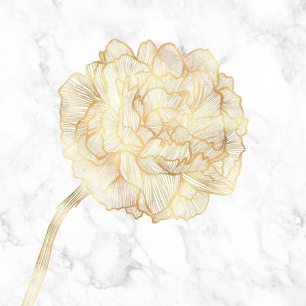 GOLDEN PEONY art print by Atelier B Art Studio for $57.95 CAD