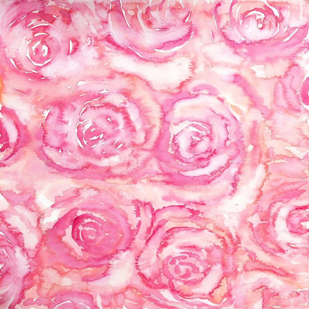 BOUQUET OF ROSES IN WATERCOLOR art print by Atelier B Art Studio for $57.95 CAD