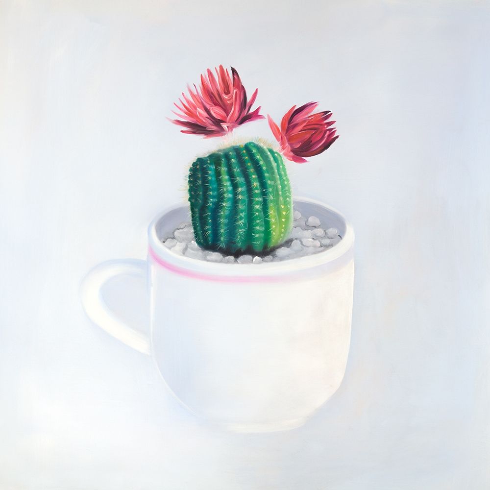 MINI CACTUS IN A CUP art print by Atelier B Art Studio for $57.95 CAD