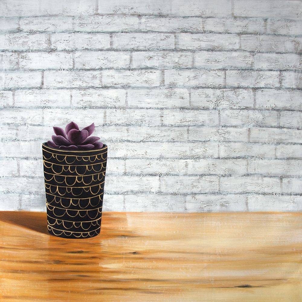 SUCCULENT IN A POT art print by Atelier B Art Studio for $57.95 CAD