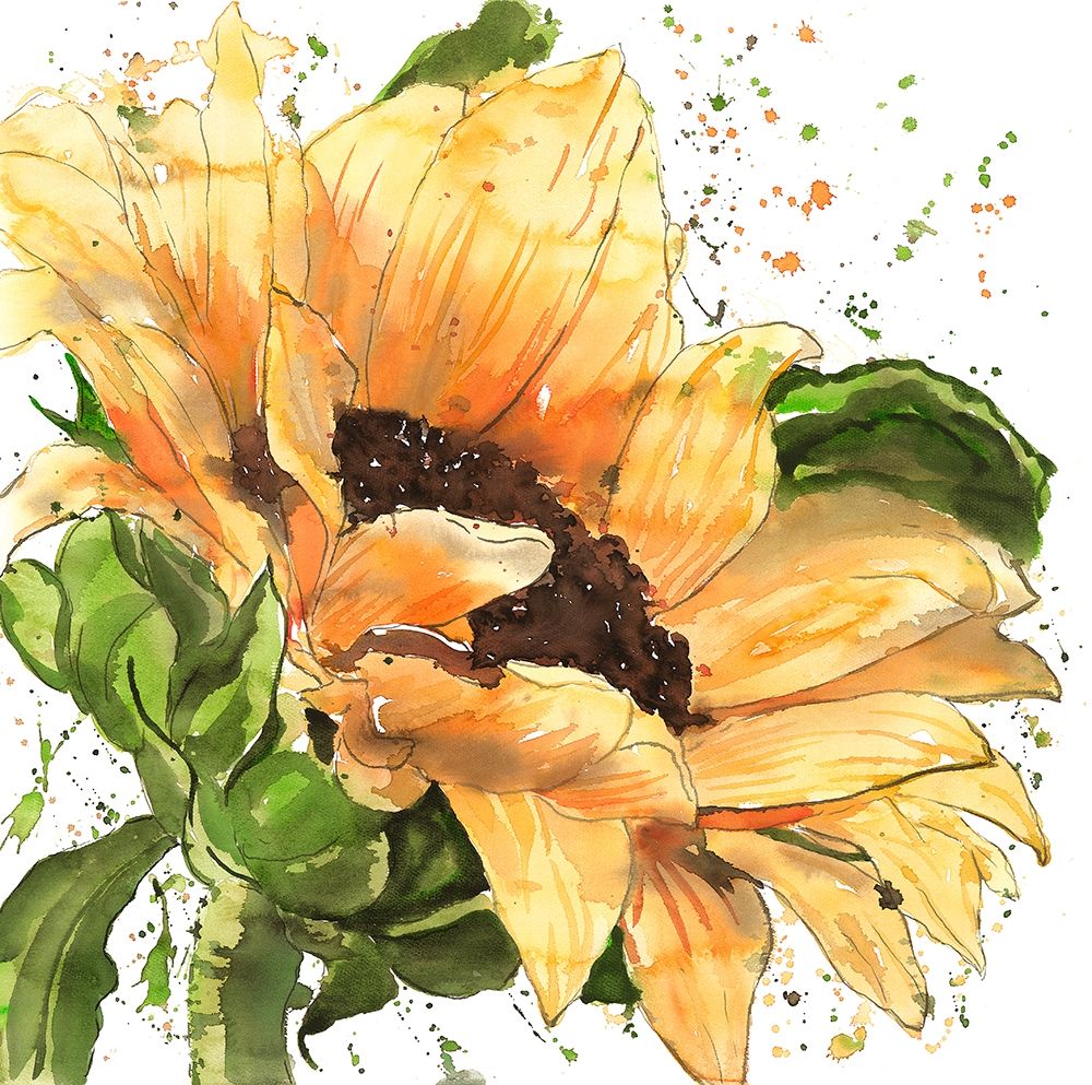 SUNFLOWER IN BLOOM art print by Atelier B Art Studio for $57.95 CAD