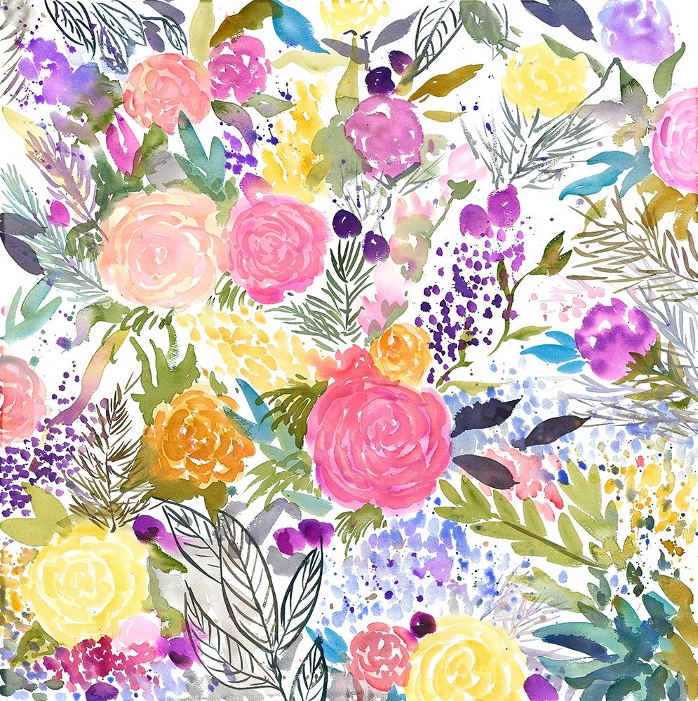 BUNDLE OF FLOWERS art print by Atelier B Art Studio for $57.95 CAD