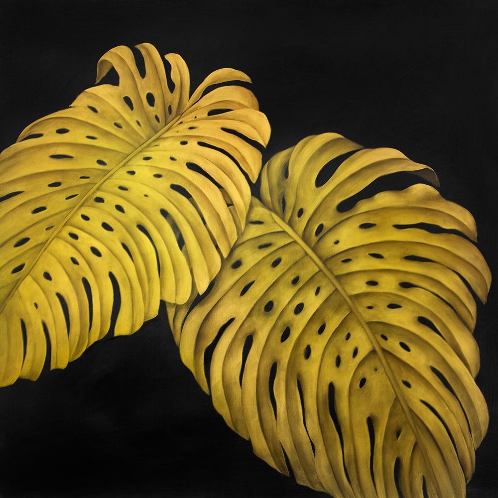 GOLD MONSTERA art print by Atelier B Art Studio for $57.95 CAD
