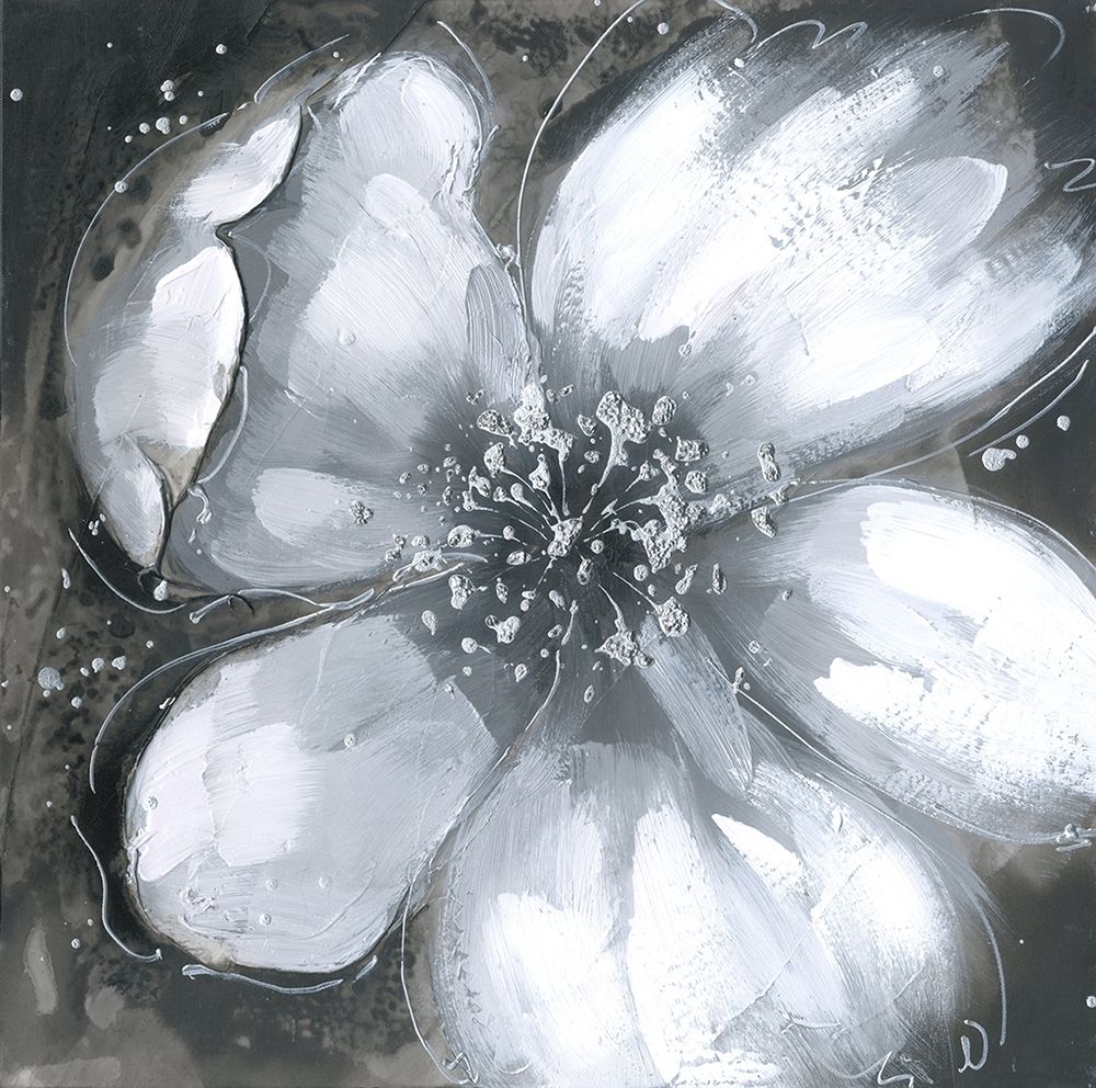 Abstract white orchid art print by Atelier B Art Studio for $57.95 CAD