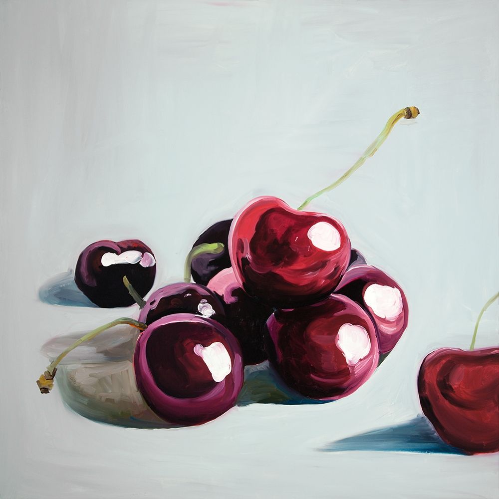 GLOSSY DARK CHERRIES art print by Atelier B Art Studio for $57.95 CAD