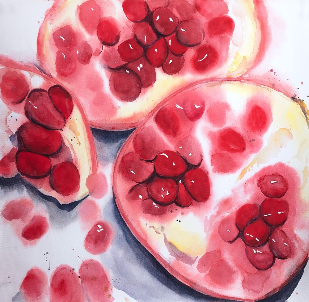 POMEGRANATE PIECES art print by Atelier B Art Studio for $57.95 CAD