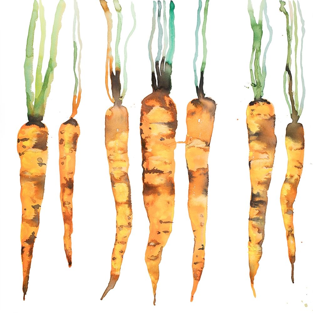 FRESHLY PICKED CARROTS art print by Atelier B Art Studio for $57.95 CAD