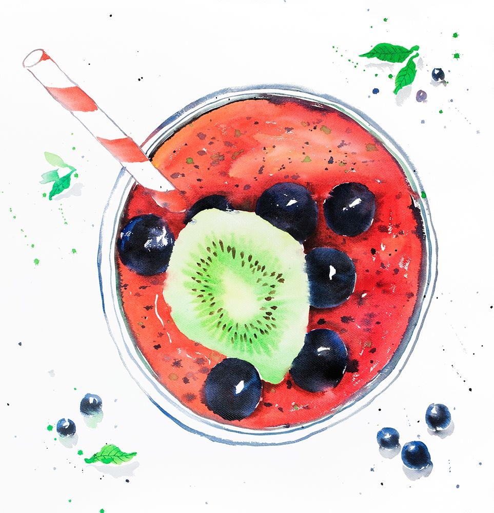 BERRY SMOOTHIES art print by Atelier B Art Studio for $57.95 CAD