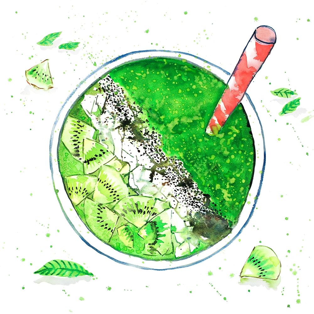 GREEN SMOOTHIE art print by Atelier B Art Studio for $57.95 CAD