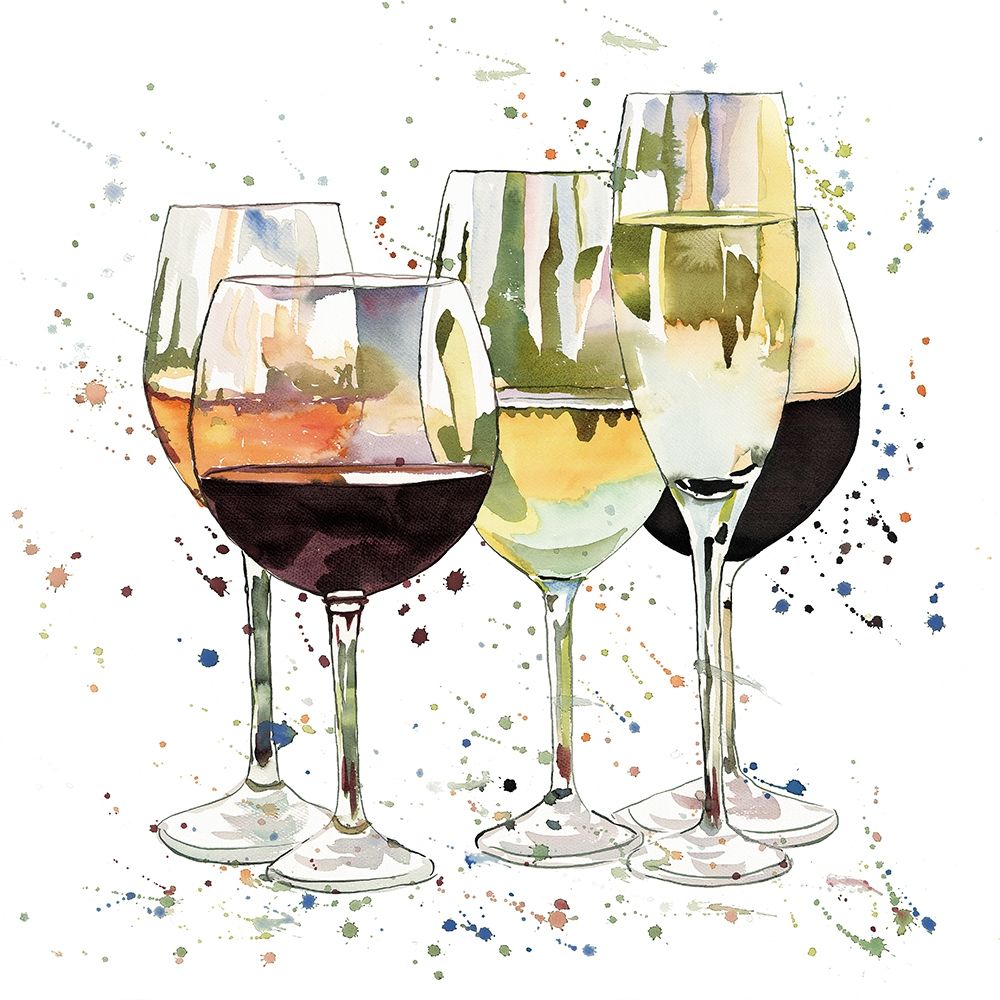 BEAUTIFUL WINE GLASSES art print by Atelier B Art Studio for $57.95 CAD