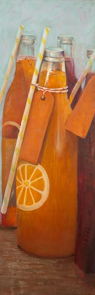 ORANGE SUMMER DRINK art print by Atelier B Art Studio for $57.95 CAD