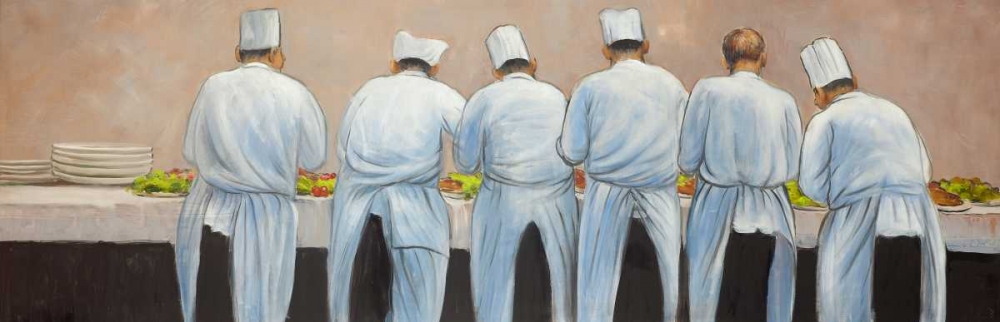 Cooks Chefts Working Together art print by Atelier B Art Studio for $57.95 CAD