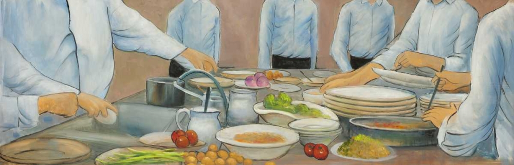 Cook Chefs at Work art print by Atelier B Art Studio for $57.95 CAD