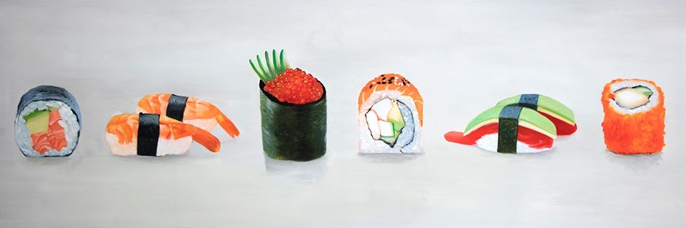 SIX PIECES SUSHI ASSORTMENT art print by Atelier B Art Studio for $57.95 CAD