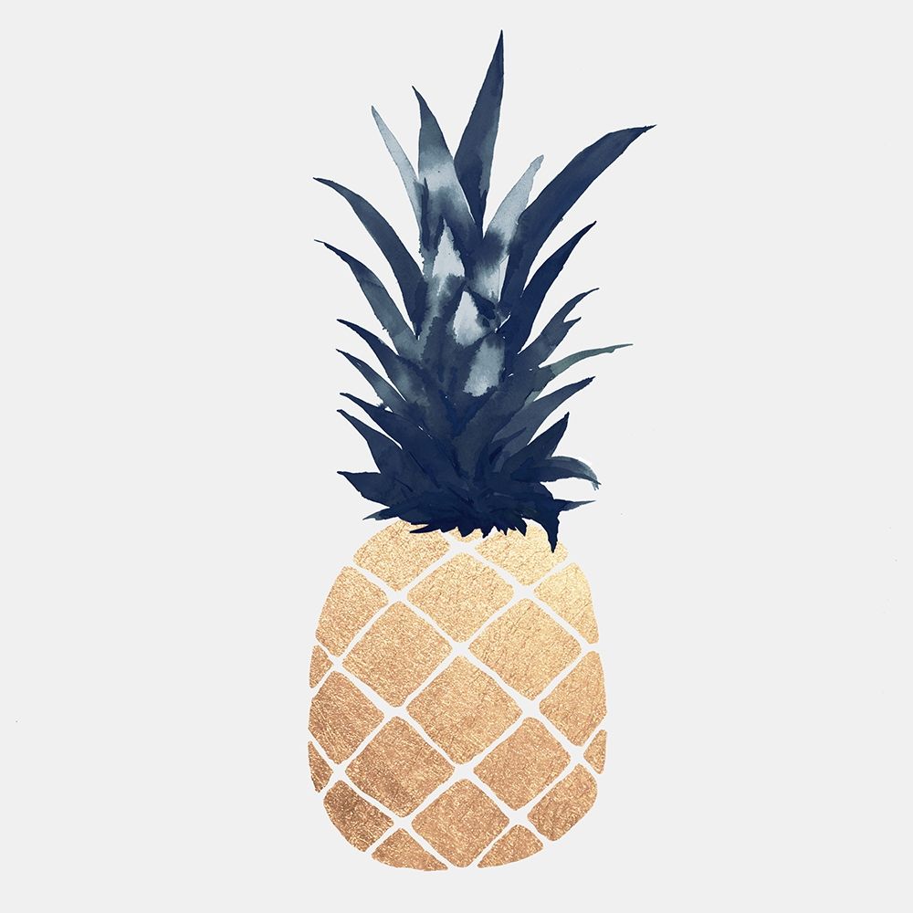 Sparkling Gold Pineapple art print by Atelier B Art Studio for $57.95 CAD