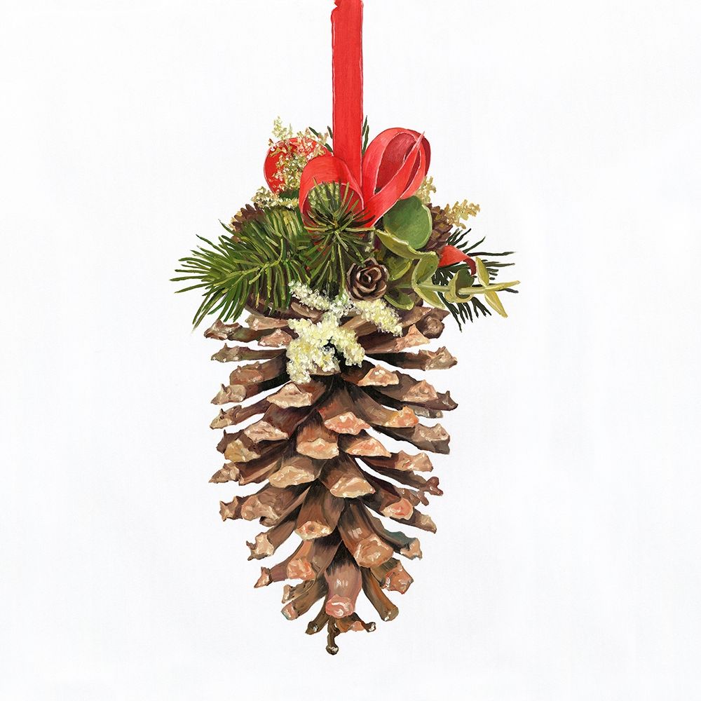 CHRISTMAS PINE CONE art print by Atelier B Art Studio for $57.95 CAD