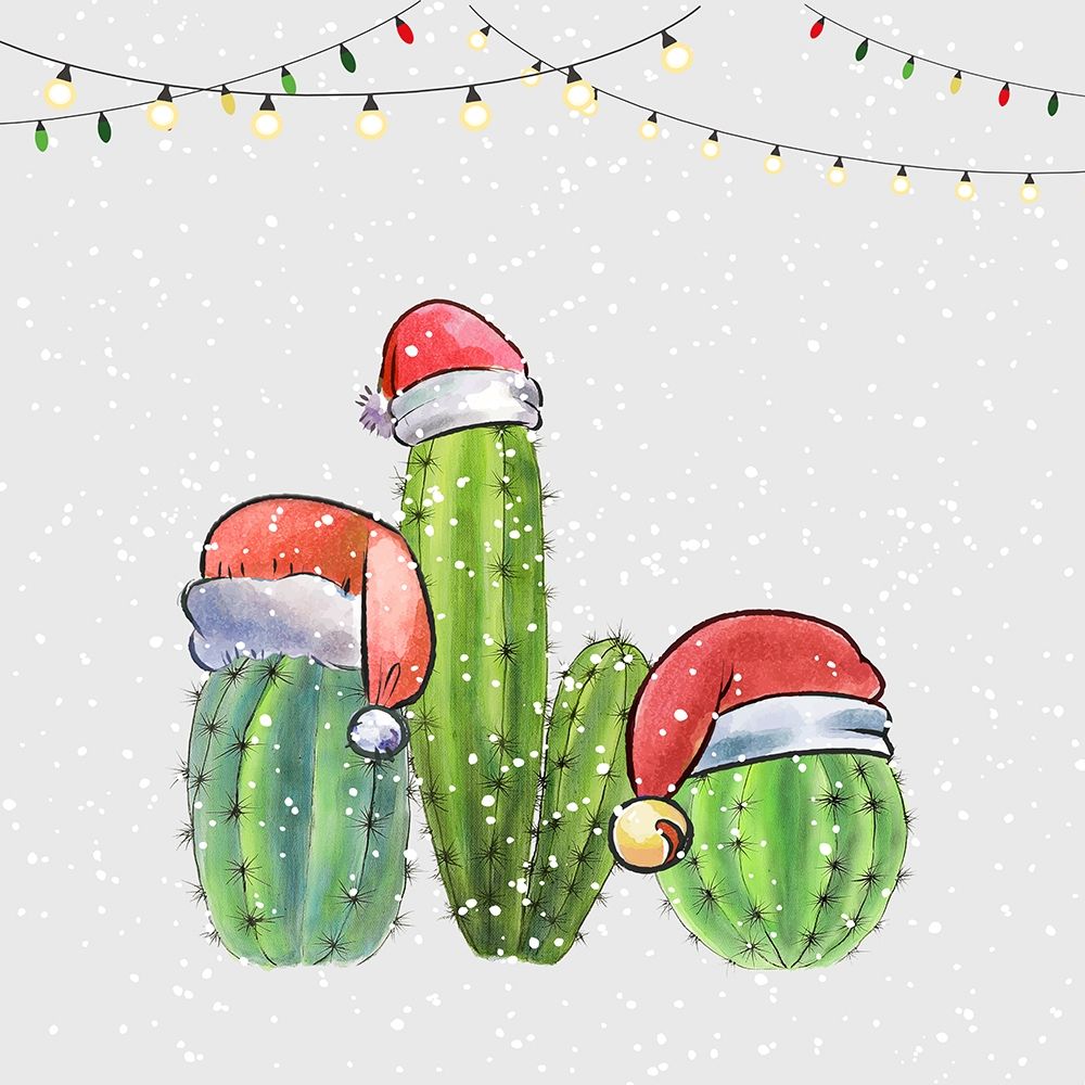 CHRISTMAS CACTUS art print by Atelier B Art Studio for $57.95 CAD