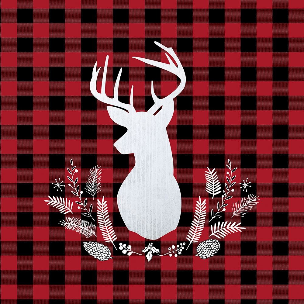 DEER PLAID art print by Atelier B Art Studio for $57.95 CAD