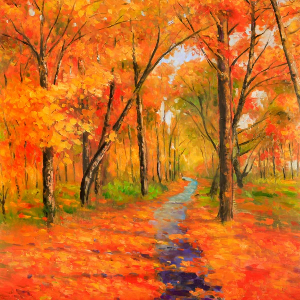 Autumn Trail in the Forest art print by Atelier B Art Studio for $57.95 CAD