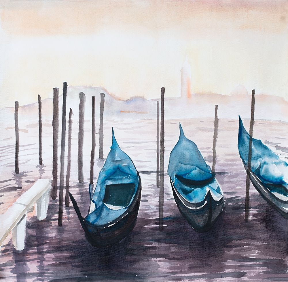 THREE GONDOLAS art print by Atelier B Art Studio for $57.95 CAD