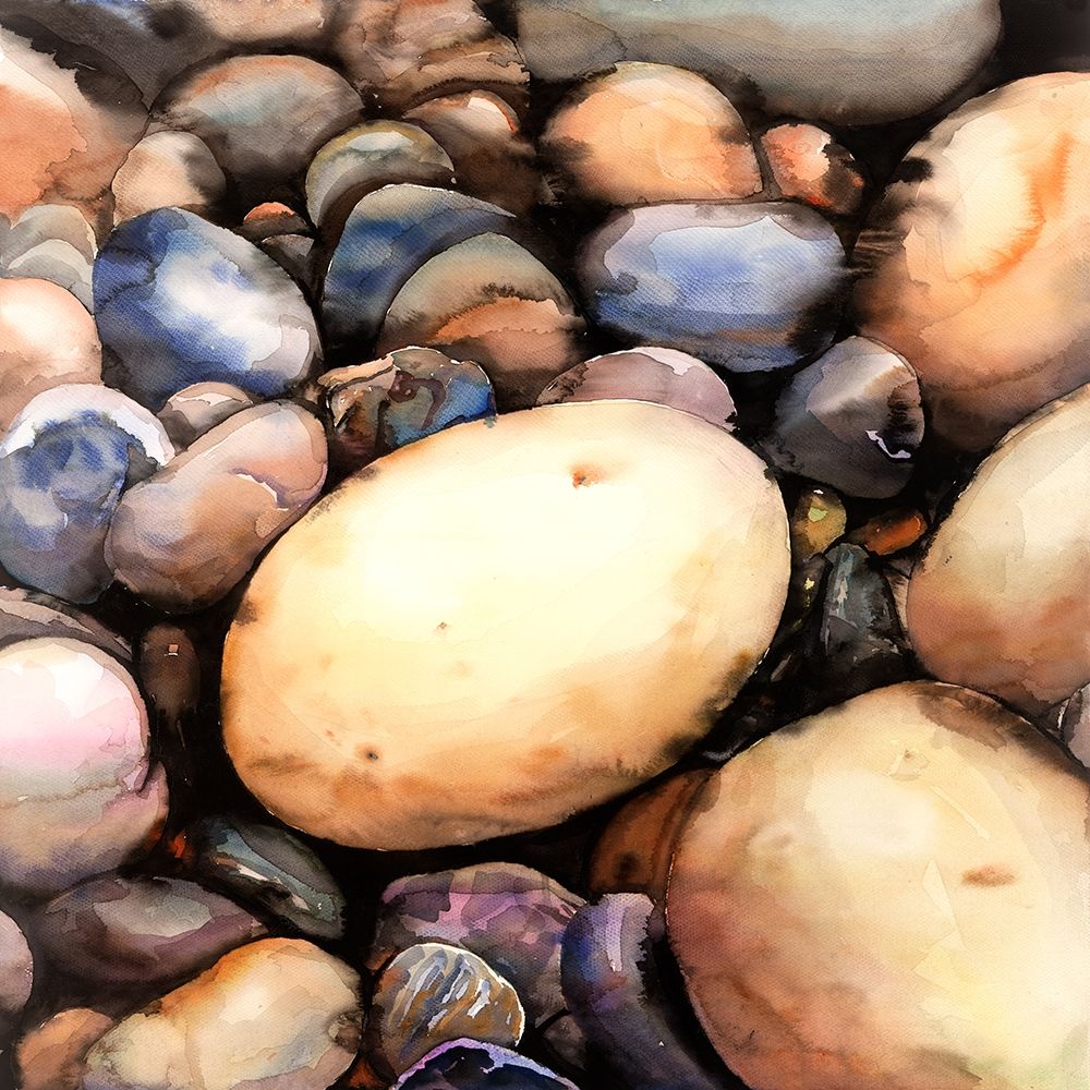 BEACH PEBBLES art print by Atelier B Art Studio for $57.95 CAD