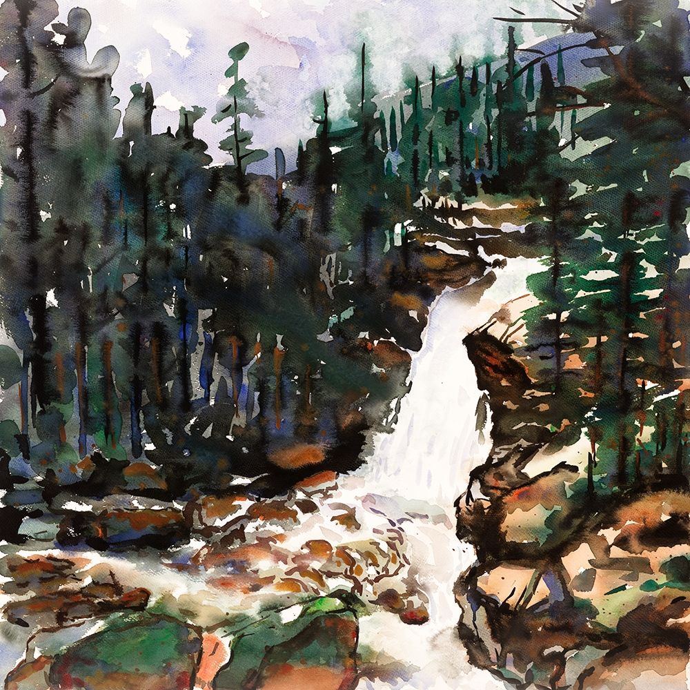 FALLS OF ALBERTA art print by Atelier B Art Studio for $57.95 CAD