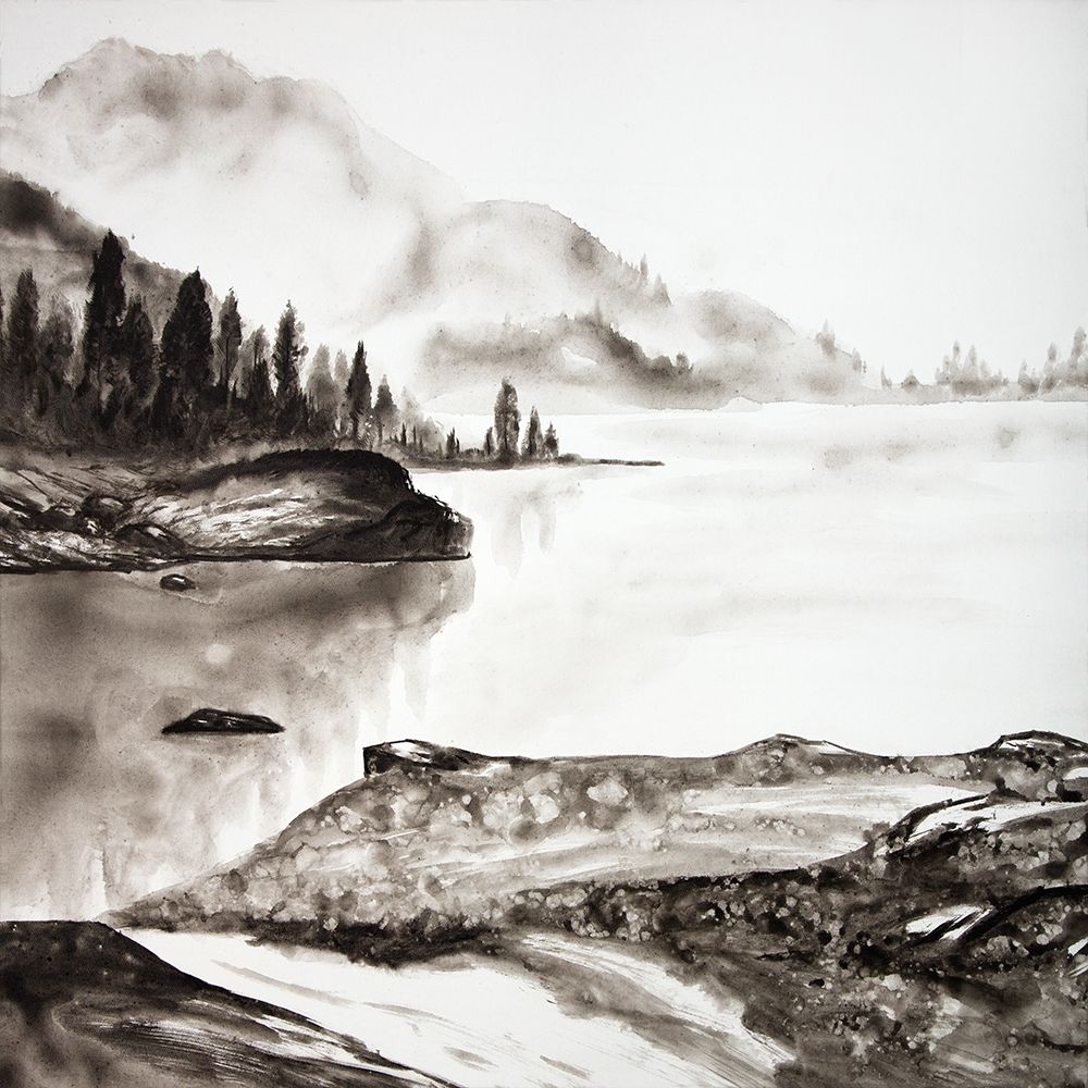 PEACEFUL LANDSCAPE art print by Atelier B Art Studio for $57.95 CAD