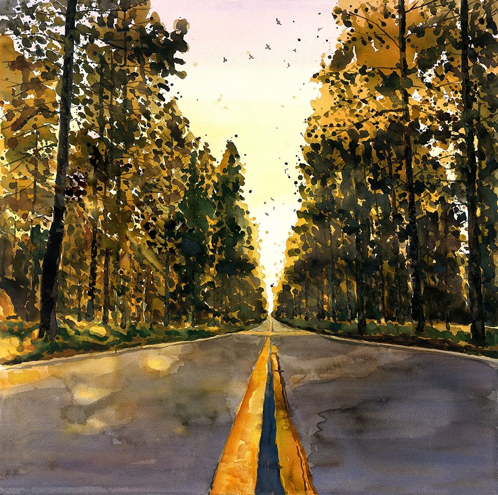 LONG ROAD art print by Atelier B Art Studio for $57.95 CAD