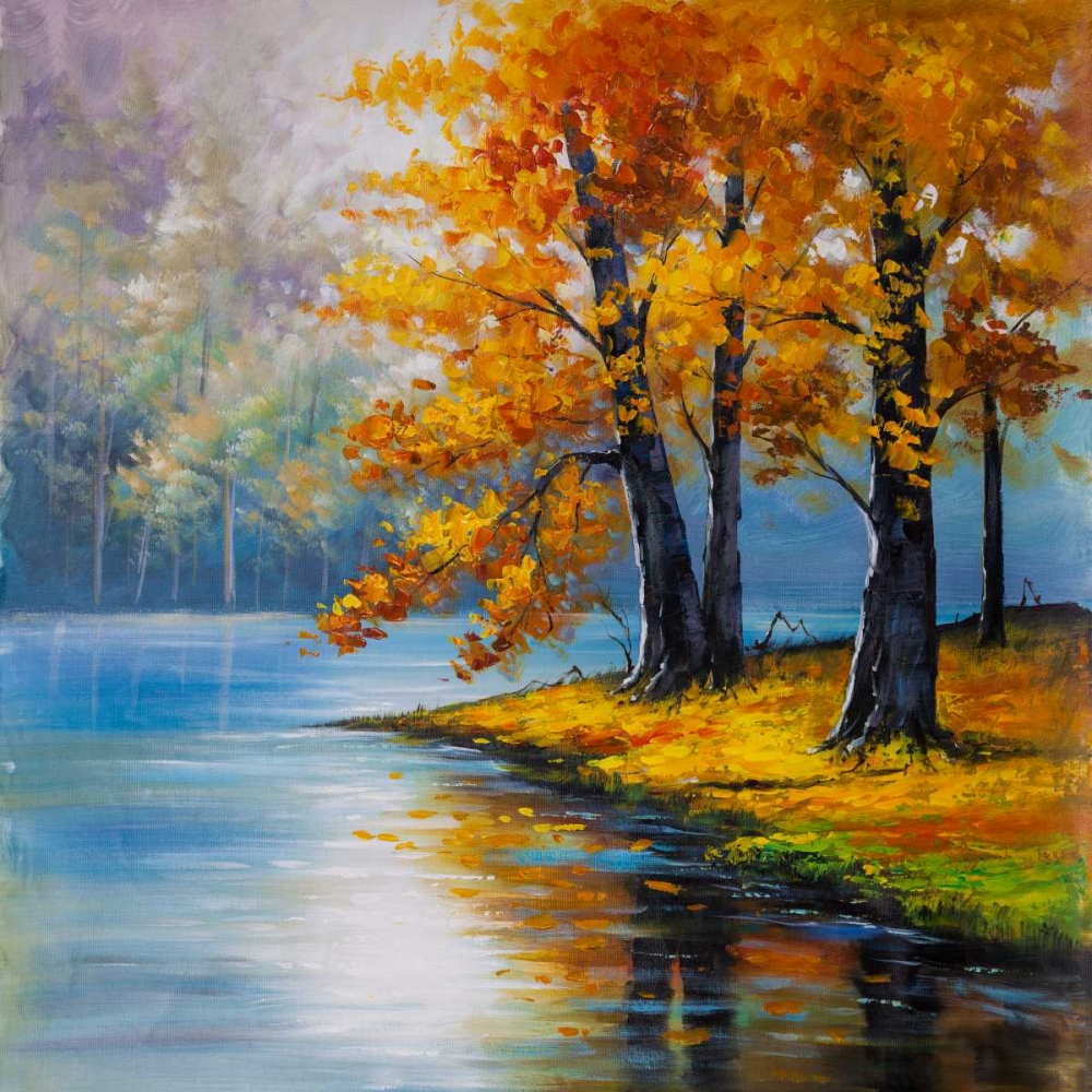 Tree with Autumn Colors art print by Atelier B Art Studio for $57.95 CAD