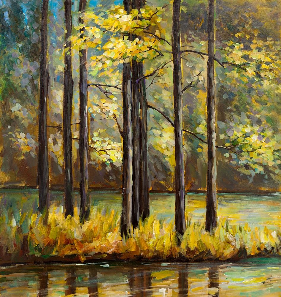 TREES IN THE MIDDLE OF THE LAKE art print by Atelier B Art Studio for $57.95 CAD