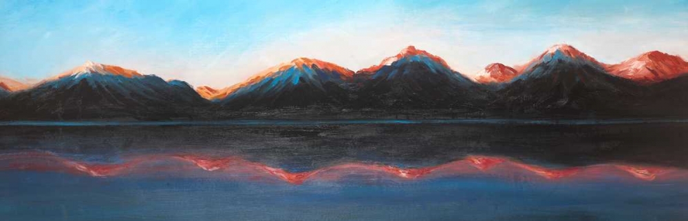 Reflection of the Mountains on the Water art print by Atelier B Art Studio for $57.95 CAD