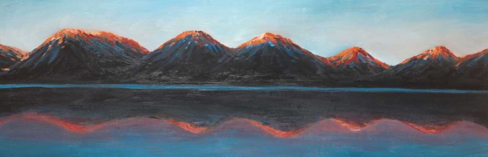 Mountains and Calm Lake art print by Atelier B Art Studio for $57.95 CAD