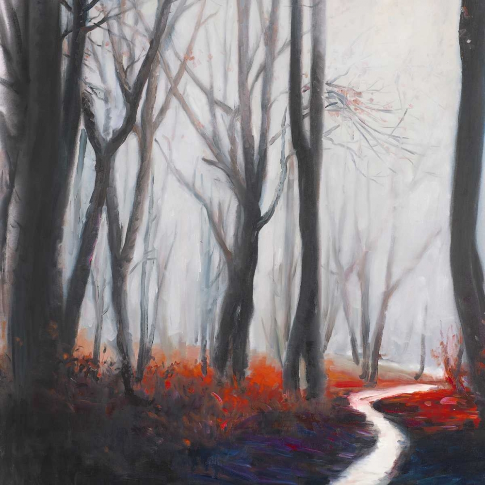Mysterious Forest with a Stream art print by Atelier B Art Studio for $57.95 CAD