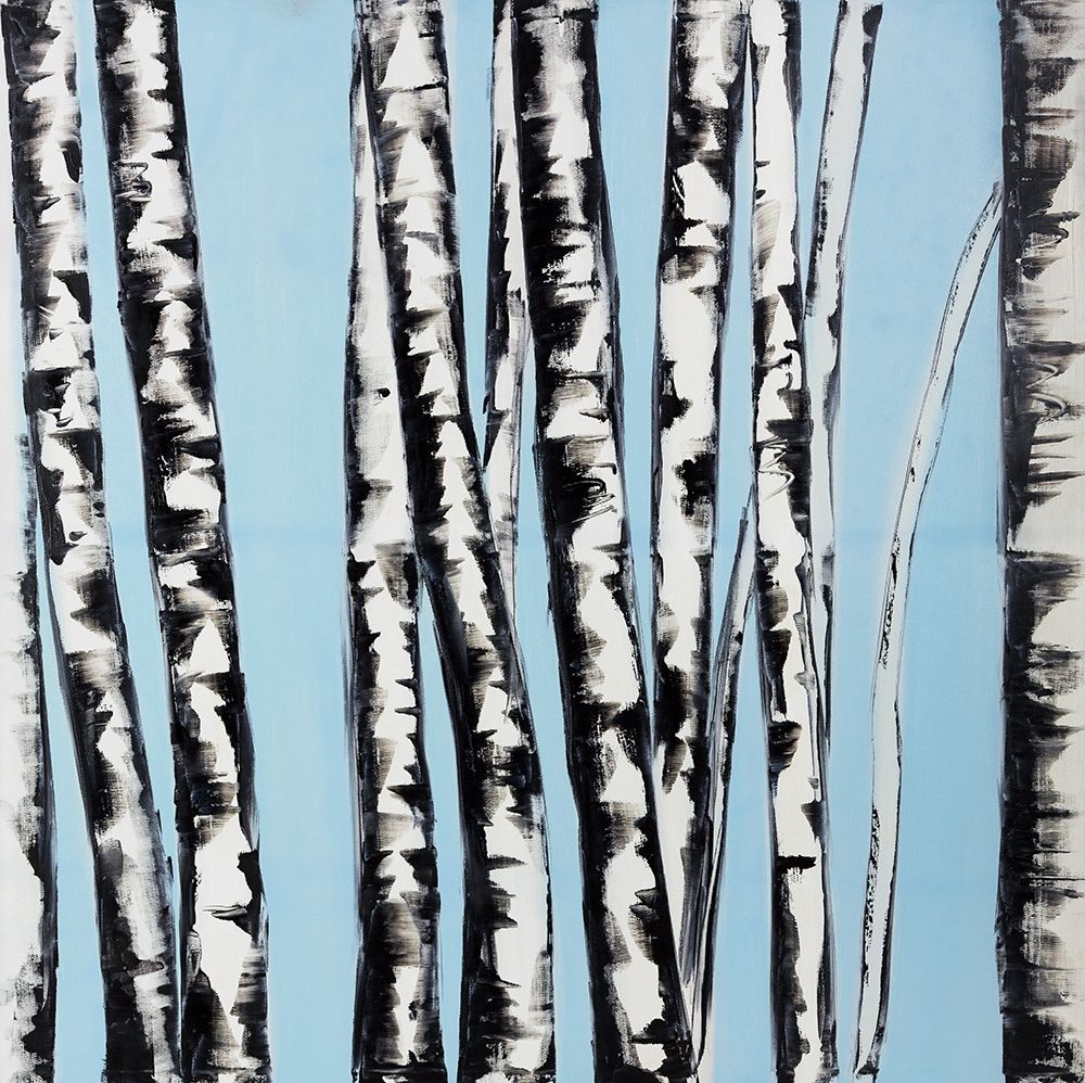 PASTEL BIRCHES art print by Atelier B Art Studio for $57.95 CAD