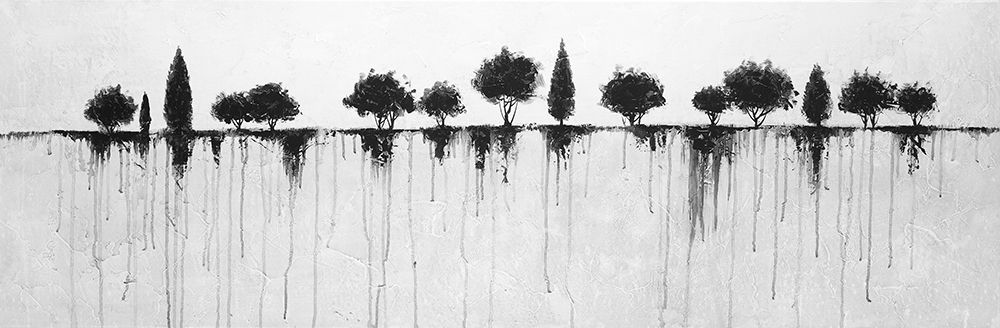 ABSTRACT BLACK TREES art print by Atelier B Art Studio for $57.95 CAD
