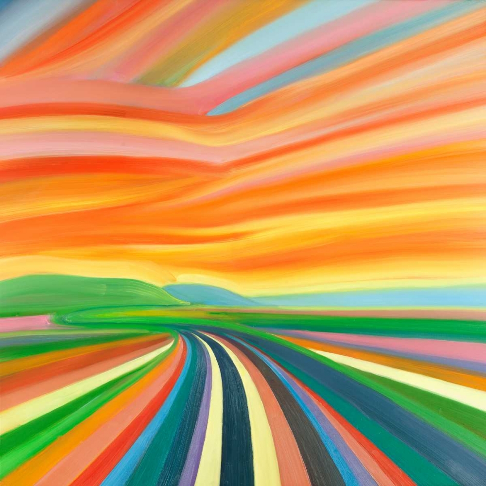 Colorful Road art print by Atelier B Art Studio for $57.95 CAD