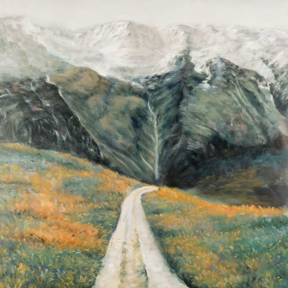 Mountainous Landscape art print by Atelier B Art Studio for $57.95 CAD