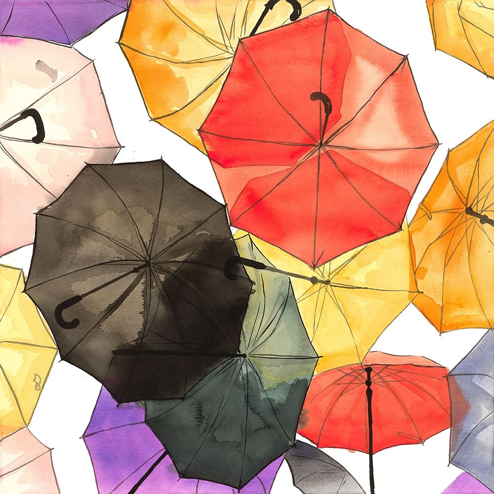 SUSPENDED UMBRELLAS art print by Atelier B Art Studio for $57.95 CAD